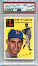 1994 Topps Archives The Ultimate 1954 Set - Ted Williams #250 for