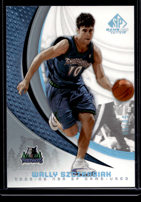 Wally Szczerbiak 50/50 NBA SP Game Used 2005-06 Card #58 Minnesota 