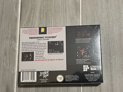 Limited Run Games RENDERING RANGER: R2 (SNES) | eBay