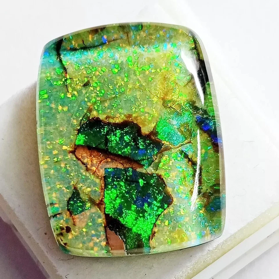 Natural 19-21 Ct Awesome Doublet Monarch Opal Cabochon Certified EGL Gemstone - Image 2 of 4