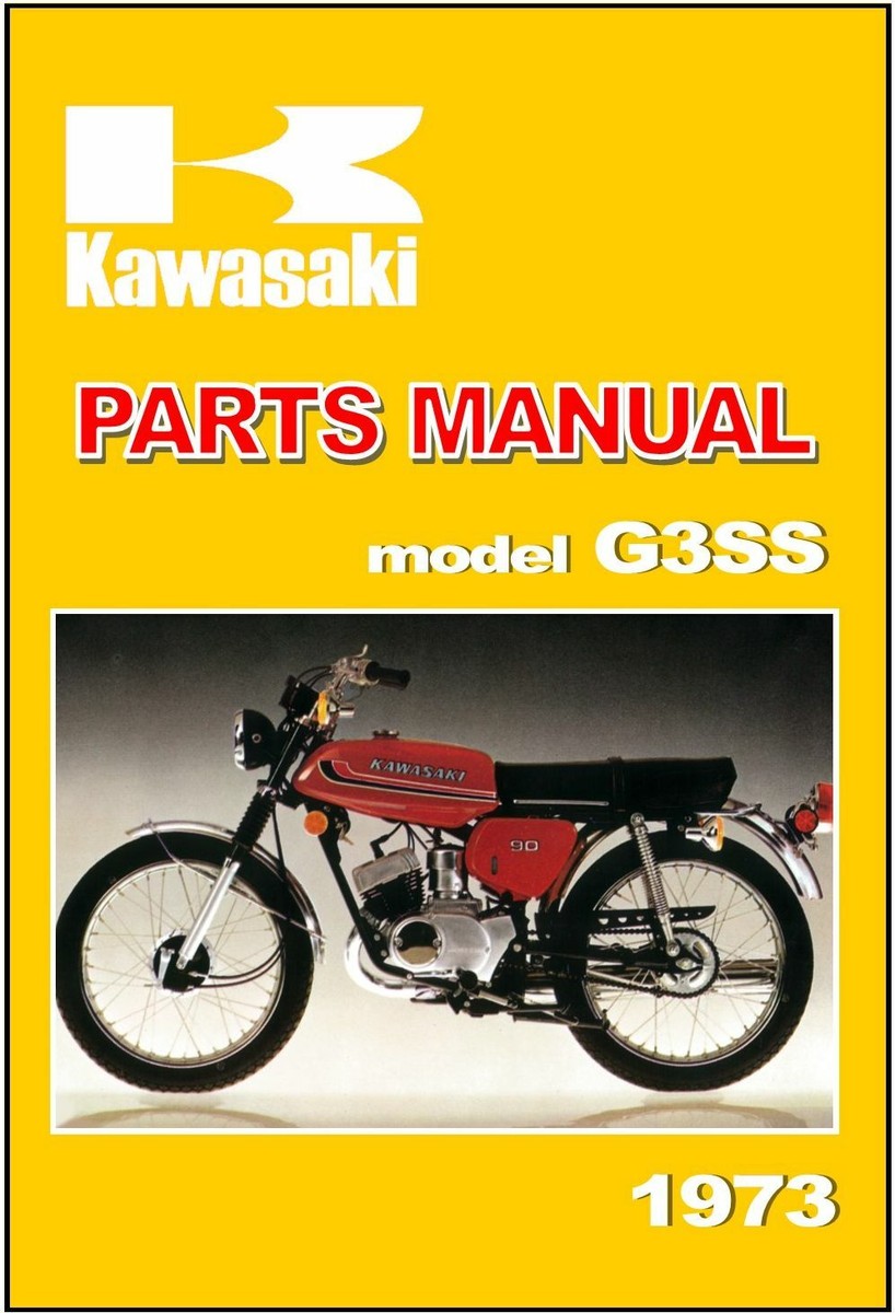 KAWASAKI Parts Manual G3SS G3SS-C 1973 Replacement Spares Catalog