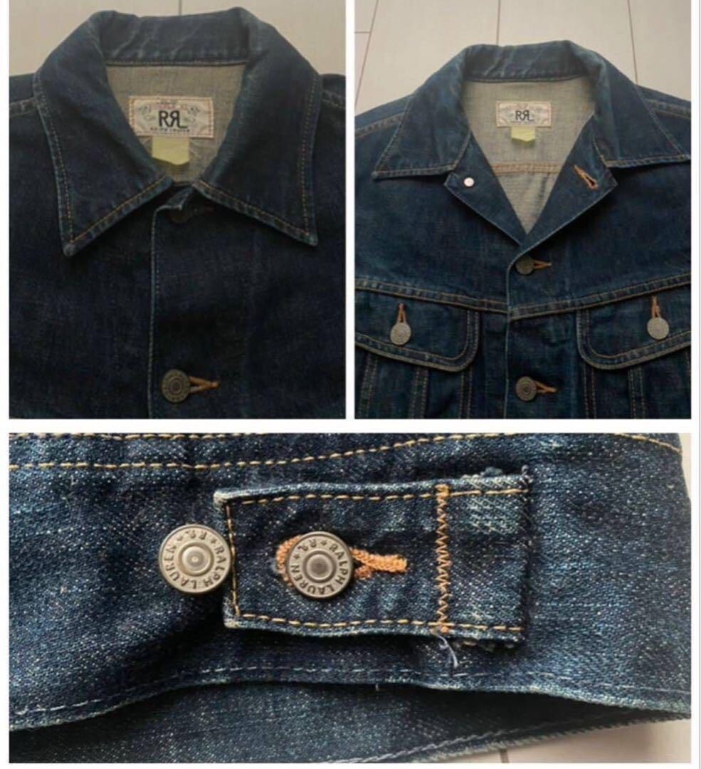 RRL Double RL RALPH LAUREN Denim Jacket Men's Size Cotton