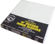 (100) 10” Vinyl LP Inner Sleeves 3mil THICK Archival Quality Heavy Duty 10IH03