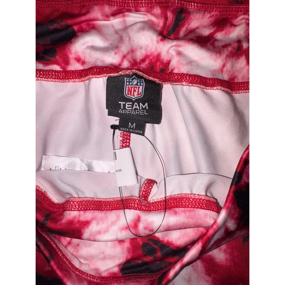 NUEVO CON ETIQUETAS Para mujeres San Francisco 49ers NFL Ropa Escarlata Tie-Dye Leggings-Medianos Foto 4 de 4