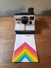 Polaroid One Step Land Camera  Rainbow Stripe  Untested. Selling For Parts Only