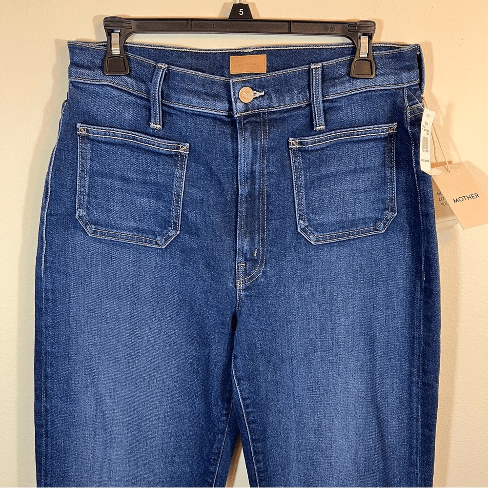 Mother The Patch Pocket Rambler Zip Sneak Jeans These Boots are Made for Walking