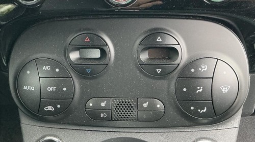 Temperature Control 2 Door Abarth Black Face Plate Fits 12-17 FIAT 500 874587