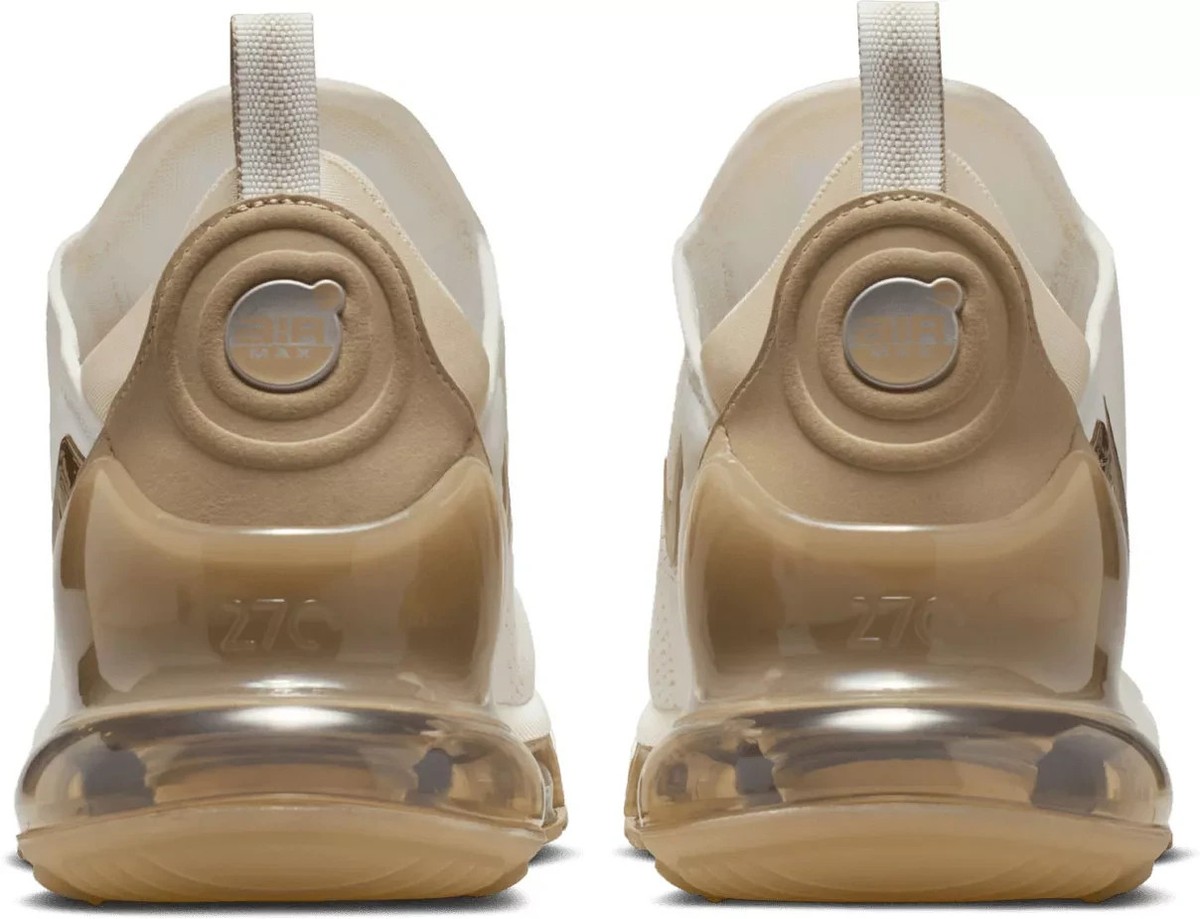 Nike Air Max 270 Premium Shoes Sail Khaki Metallic Silver  display picture 3