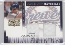 2005 Donruss Prime Patches Double Swatch 12/22 Scott Podsednik #MLM-24 0a1