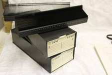 Leitz Slide projector cassette tray 2 Stacking Boxes - Holds 320 Slides Total