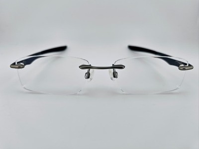 Oakley Evade Titanium 22-173 Eyeglass Frames   Rimless Design   Excellent Cond.