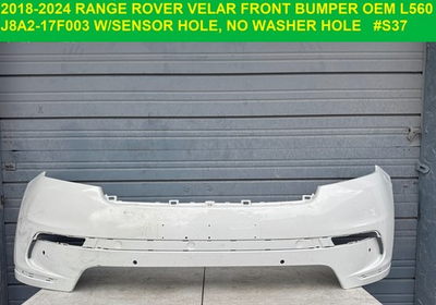 #ad ✅ 2018 2024 RANGE ROVER VELAR Front bumper OEM Original W sensor NO Washer HOLE $899.00