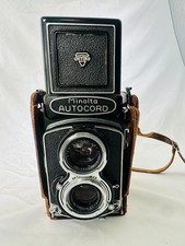 Minolta Autocord TLR Camera Rokkor 75mm f3.5 w/ Case Vintage Japan