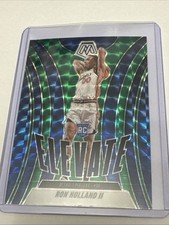 2024-25 Panini Mosaic - Elevate Ron Holland II #15 Green Mosaic Prizm (RC)