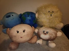 5 Celestial Buddies Neptune Earth Pluto Venus Polaris Plush Doll Solar System 