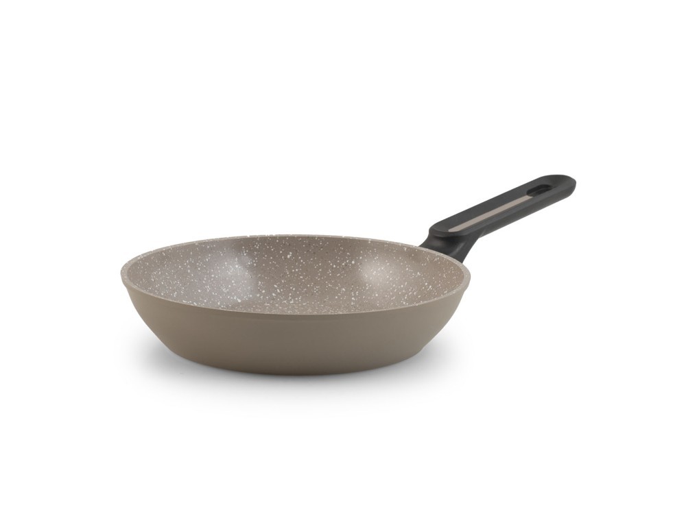 H&H Savoir Bruno Barbieri Nonstick Aluminum Skillet, Tortora, cm