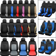 For Kia 03-24 Car Seat Cover Full Set Polyester Front/Rear Protector Cushion