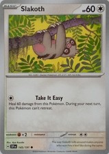 145/191 SLAKOTH | COMMON | SURGING SPARKS POKEMON CARD