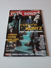 Rivista Rock Sound N.37/2001 Marlene Kuntz Fear Factory + Poster Timoria/(Hed)PE