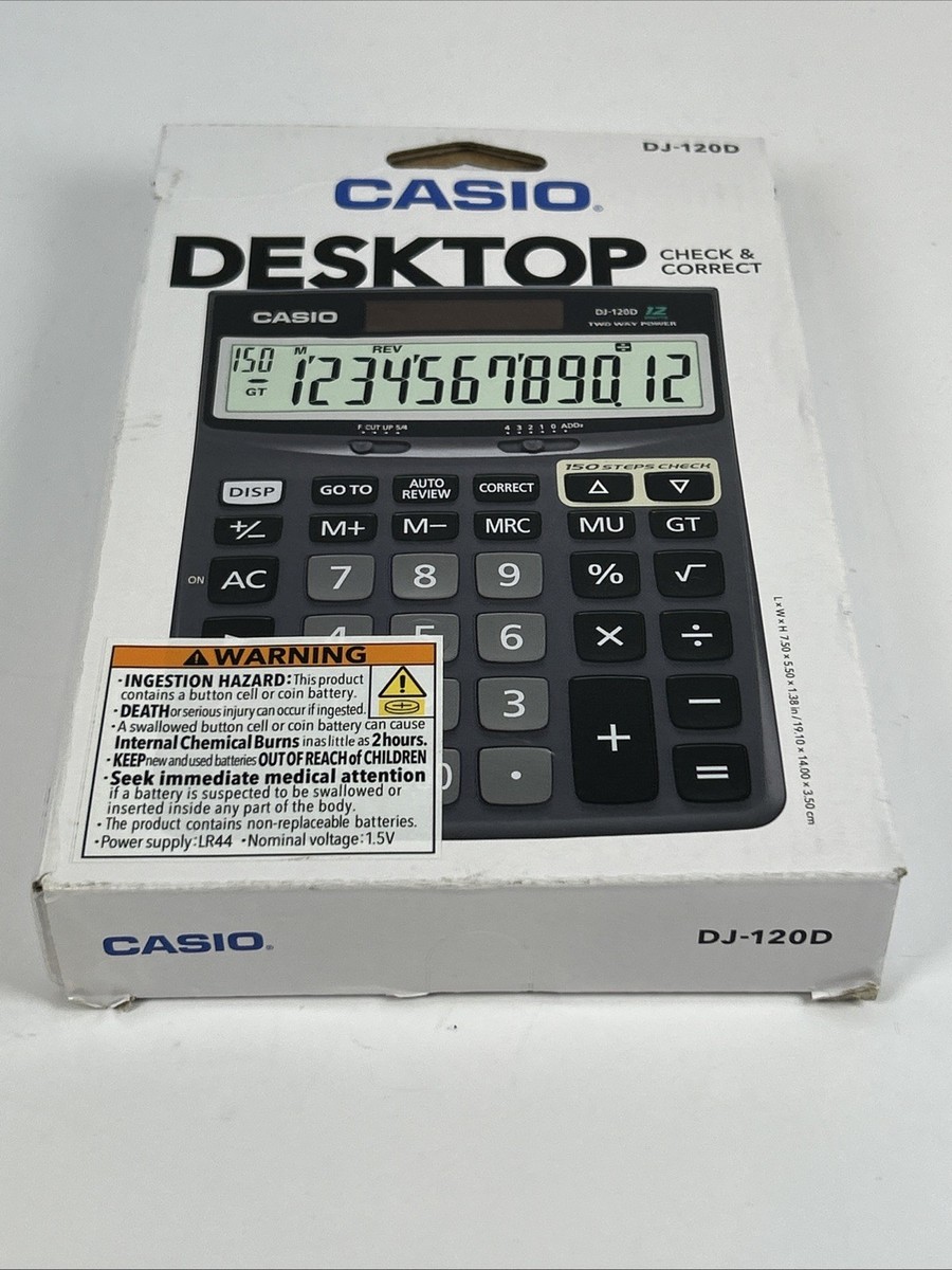 Mj 120d Electronic Calculator Casio CASIO CALCULATOR OFFICE MJ