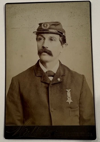 Civil War Union Soldier Photo Late 19th Century Or Early 20th In Uniform
