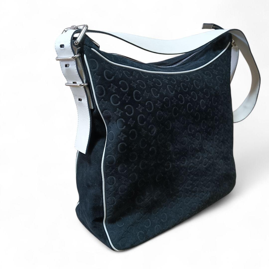 Mint Condition CELINE Patterned Suede One Shoulde… - image 5