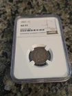 NGC AU-53 1863 Indian Head Cent, Razor-Sharp Original Coin