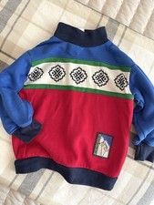 Vintage 90s Y2K 3T 3 Toddler Little Levi s Mock Neck Sweatshirt Ski Preppy