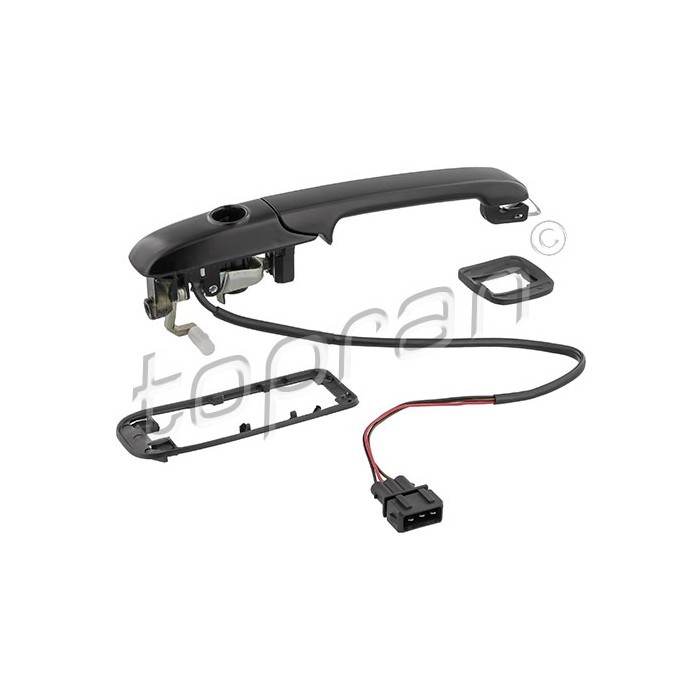 Poignée de porte extérieure avant droite pour VW Passat B4, pièce noire d'origine 3A0837208C