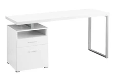 【US】Computer Desk,Home Office,Laptop,Left,Right Set-up,Storage Drawers-