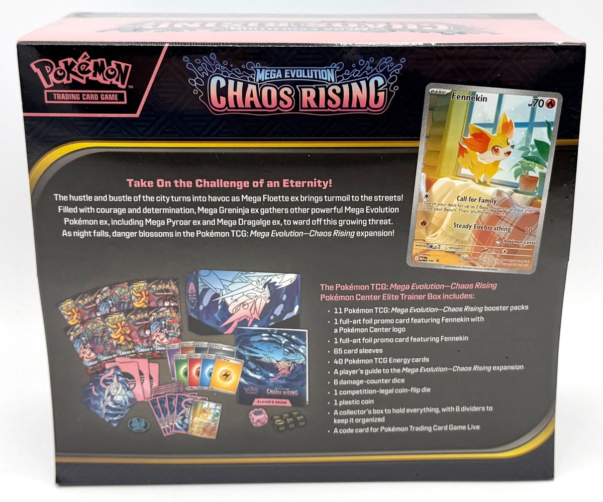 Pokemon TCG Mega Evolution Chaos Rising Pokemon Center Exclusive