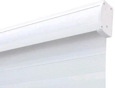Lumi Cordless Zebra Blinds White/ Gray Fabric Roller Light 23x72