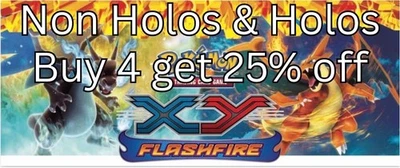 Pokemon XY Flashfire Non Holos, Holos & EXs Choose Your Own - Image 1 of 2