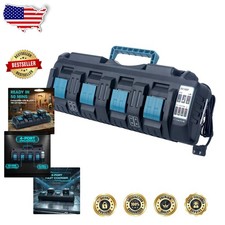 Genuine DC18SF 18V 4-Port Fast Charger - Rapid Makita LXT Battery Charging