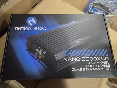 Nemesis Audio NANO Compact size 4 Channel 3500 watt Class D Full Range Amplifier