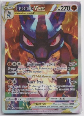 Lucario VSTAR Alternative Art Black Star Promo SWSH291 OVP Sealed NM DE