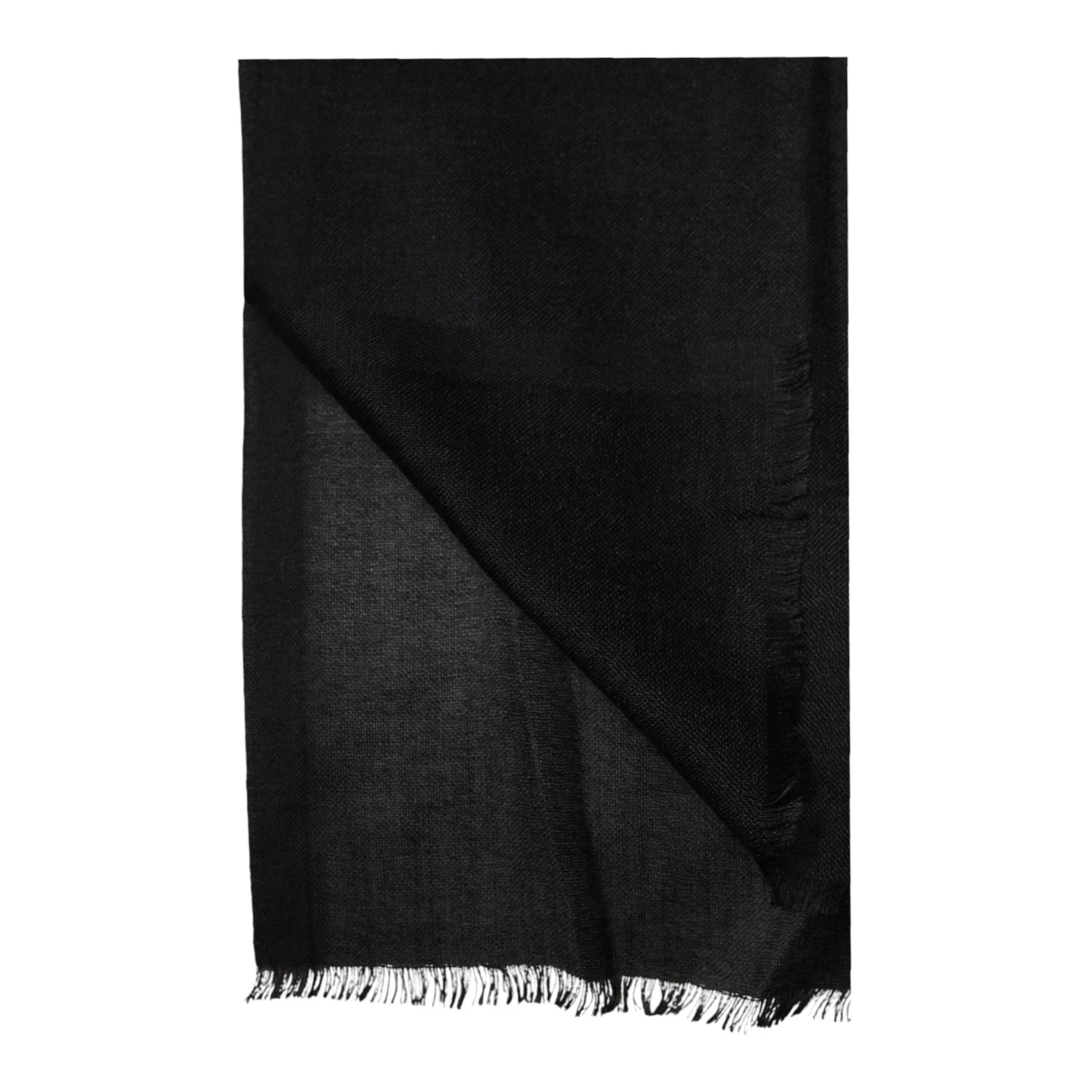 DOLCE & GABBANA Scarf Black Cashmere Knit Neck Wrap Shawl 196cm x 76cm 430usd