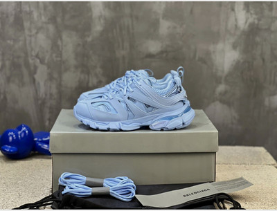 Balenciaga Track Men s Blue Low Top Lace-Up Athletic Sneakers