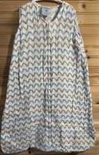 Halo Baby Sleep Sack Size Small 0-6 Months Muslin Cotton Blue Grey Stripes