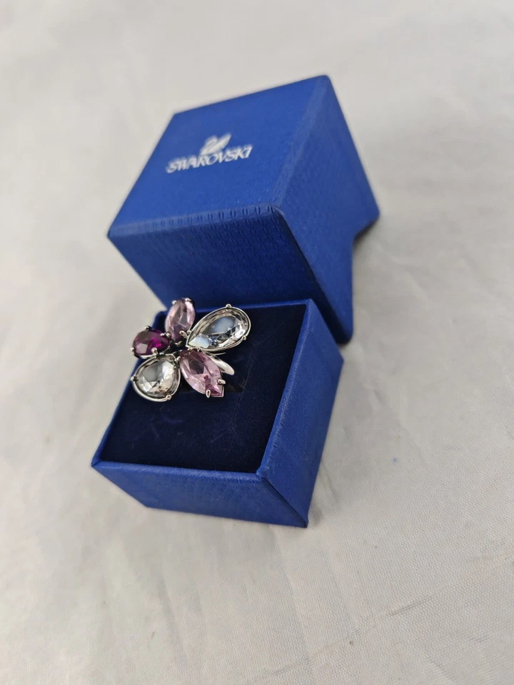 Swarovski Heritage Ring Rhodium Plated Size 55 - Image 3 of 4