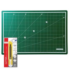A2 Self Healing Cutting Mat Double Sided Craft Sewing 23.5"x17.5" 18mm Cutter