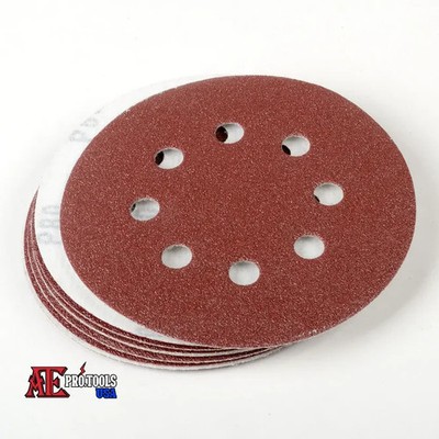 10pcs 100 Grit 5'' Hook and Loop Sanding Discs with Dust Holes