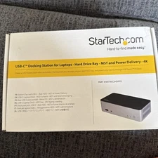 StarTech MST30C2HDPPD Dual Monitor USB-C Dock 2.5" SATA HDD SSD Bay Inc PSU