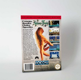 The Addams Family UKV PAL Nintendo NES Empty Handmade Replacment Box Only