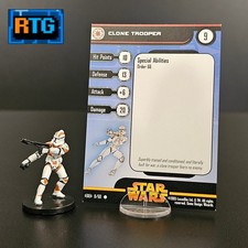 Star Wars Miniature and Card - Clone Trooper 8 - WOTC - RPG