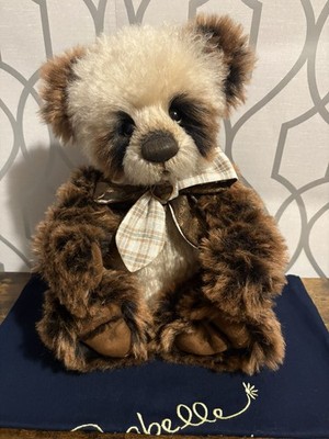 Charlie Bears Whiskey Panda Bär Isabelle Lee Mohair Limited Edition + Etikett