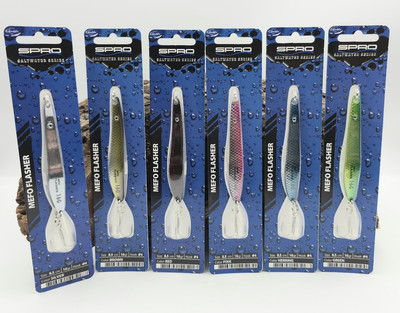Spro Mefo Flasher 85mm 16g 6 Farben Meerforellenblinker Zink Löffelblinker