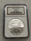 2004 Silver Eagle  NGC MS 69 Brown Label ~ PRISTINE ~ NO SPOTS (052)