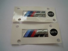 2 ORIGINAL BMW  M  Schriftzüge klein seitlich cerium grey   51148058882   NEU