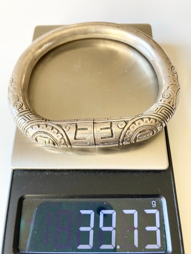 Chinese Qing dynasty silver bangle Bracelet